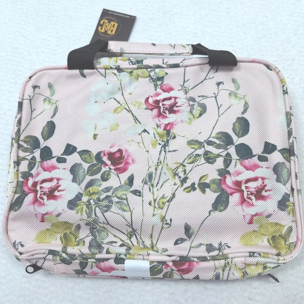 Bang & Carsen Toiletry Bag Womens Large Pink Floral Hanging Travel Organizer NEW